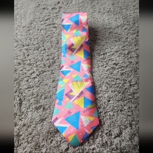 Colorful Geometric Pattern Tie
